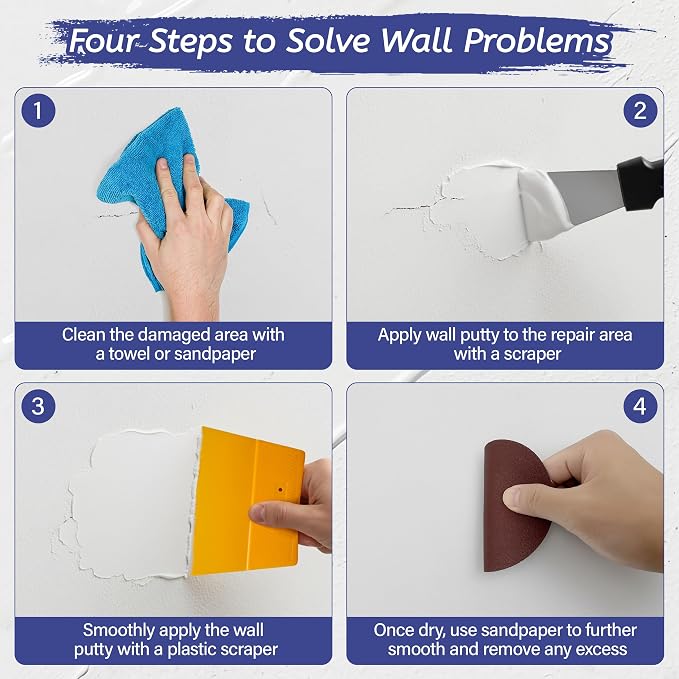 Oriflame Drywall Repair Kit: 8.5 Ounce Spackle Wall Repair - Image 4