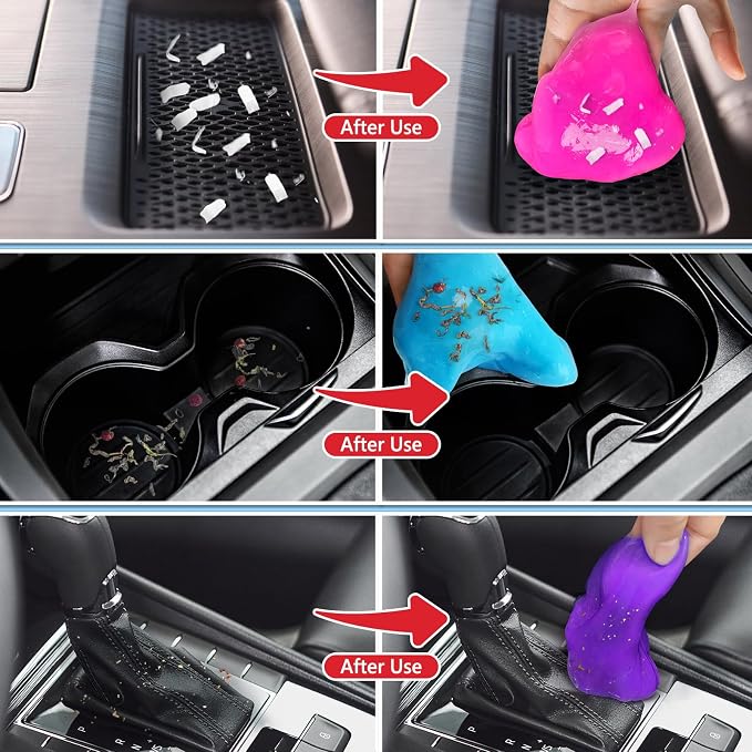Car Cleaning Gel, 4 Pack Car Cleaning Putty, Universal Auto Deatiling Tools - Image 4