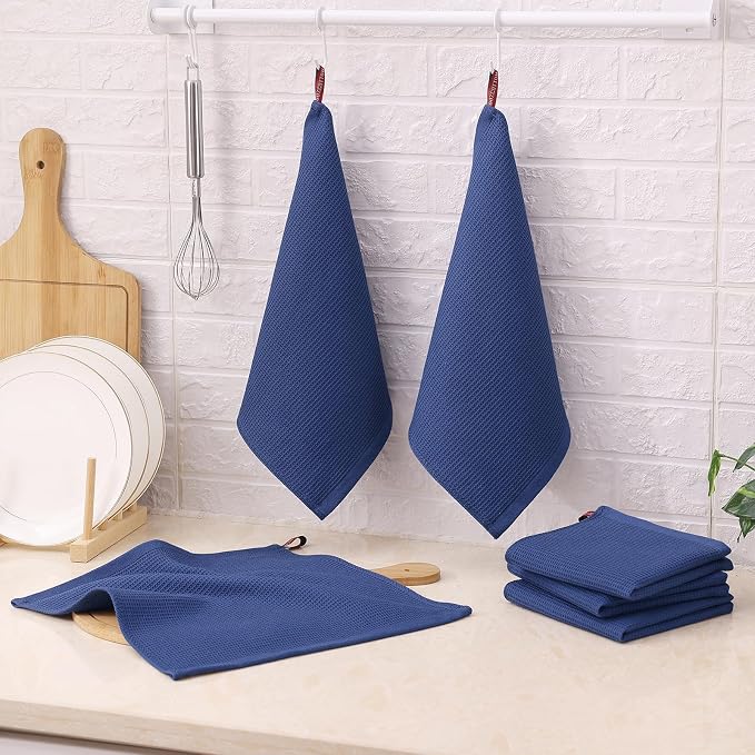 Homaxy 100% Cotton Waffle Weave Dish Cloths - Image 7