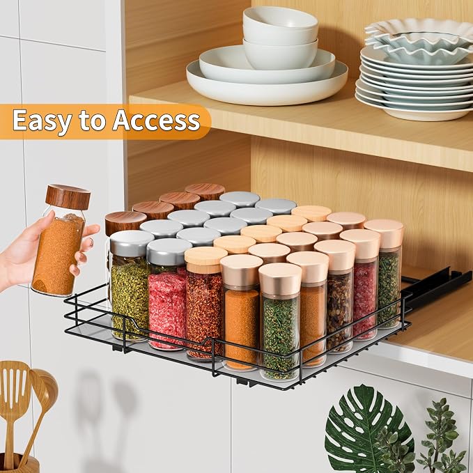 RCHYFEED Pull Out Spice Rack Organizer - Image 6