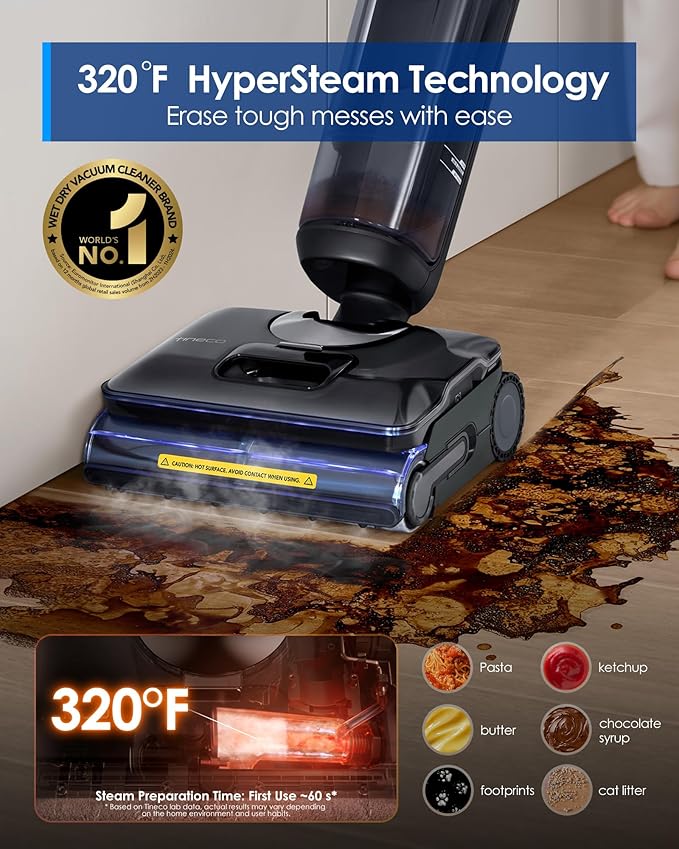 Tineco Floor One S7 Stretch Steam Cordless Wet Dry Vacuum Steam Mop All-in-One - Image 2