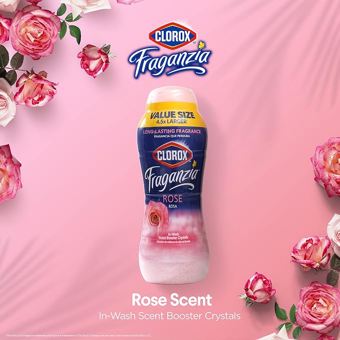 Clorox Fraganzia Laundry Scent Booster Crystals in Rose Scent - Image 2