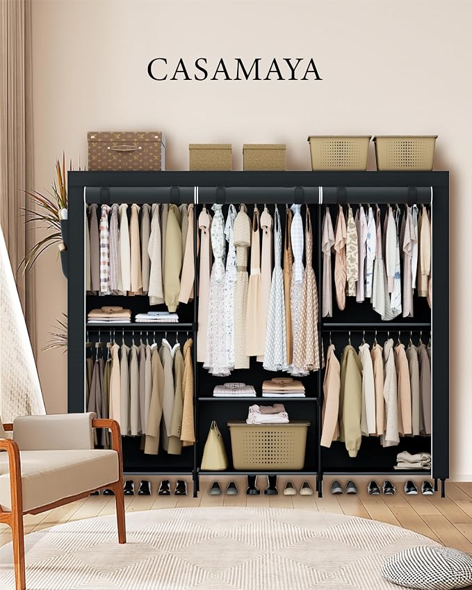 Portable Closet, 81.5 Inch Extra Large Capacity Wardrobe Closet