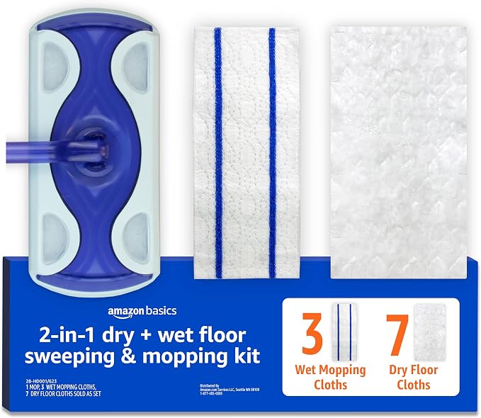 Amazon Basics Wet & Dry Sweeper Kit Pack of 1 by AmazonBasics