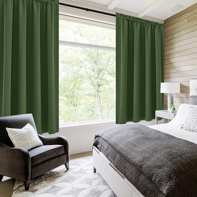 DWCN Blackout Curtains for Living Room Thermal Insulated, Energy Saving & Noise - Image 2