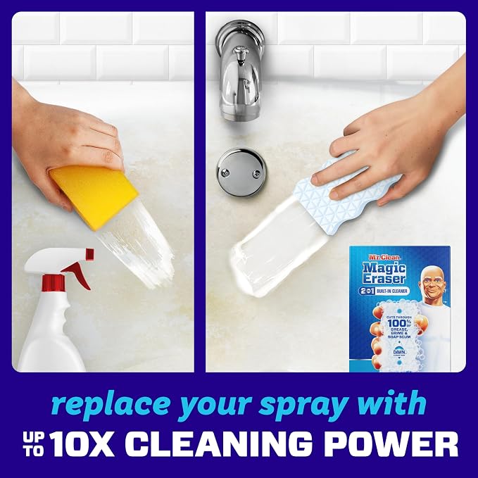 Mr. Clean Magic Eraser Foaming Sponge, All Purpose Cleaner, Dawn Cleaning Power - Image 3