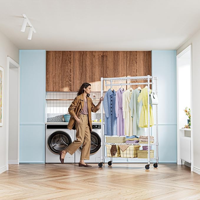 IZEUK Heavy Duty Rolling Garment Rack - Image 7