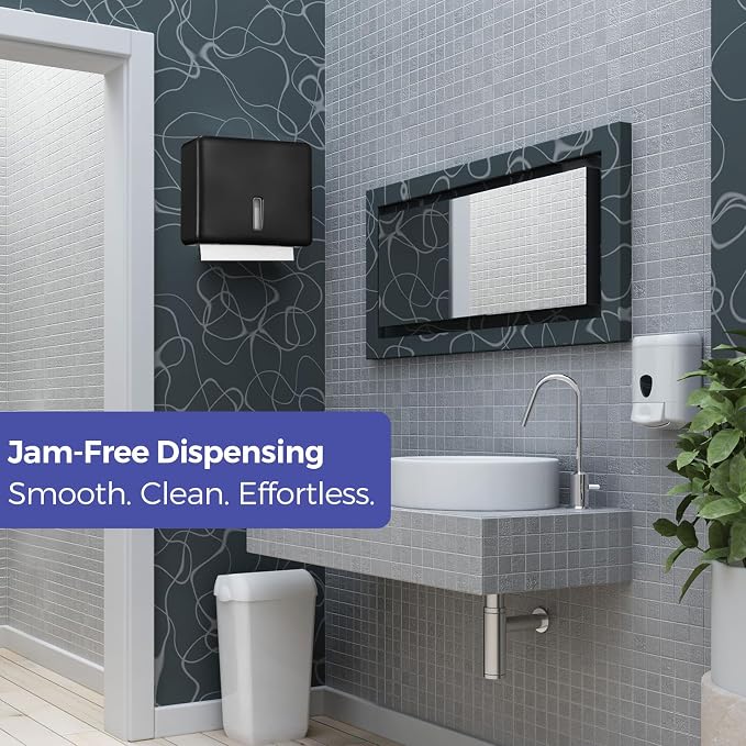 Multifold Paper Towel Dispenser Wall Mount – Large Capacity C-Fold, and Folded - Image 8