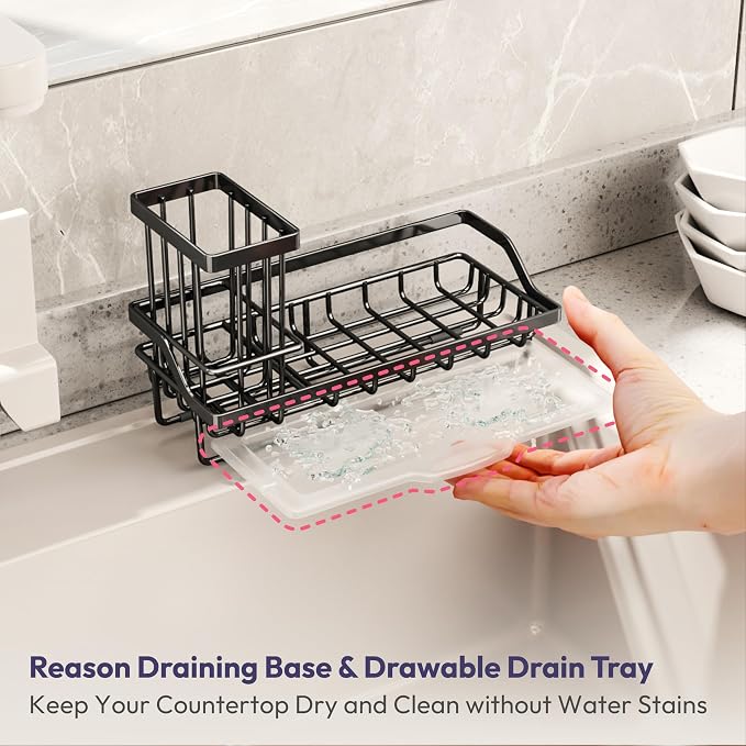 SWTYMIKI Sink Caddy Sponge Holder - Image 3