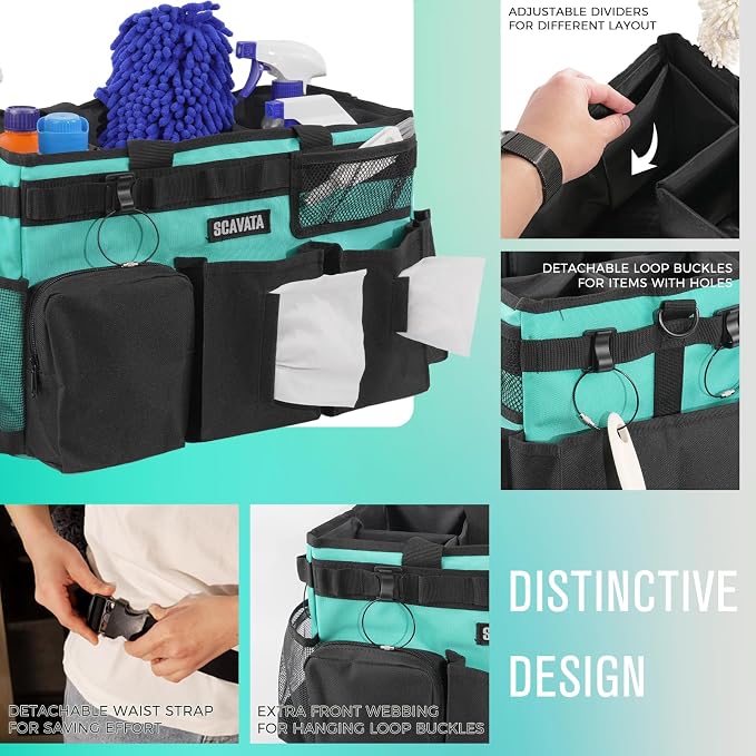 Wearable Cleaning Caddy Bag, Cleaning Caddy Supplies Organizer - Image 3