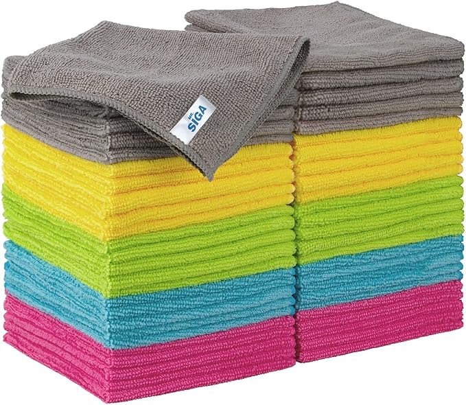 MR.SIGA Microfiber Cleaning Cloth, All-Purpose Cleaning Towels, Size 11.8 x by MRSIGA