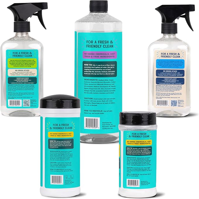 Aunt Fannie's Whole Home Cleaning Bundle: All Purpose Spray, Floor Cleaner - Image 7