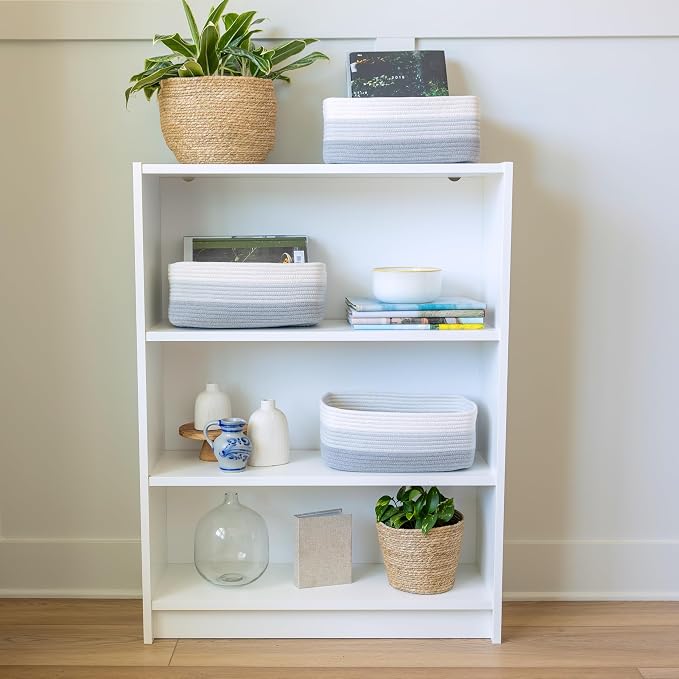 NaturalCozy 13.5”x8.5”x5.5” Rectangle Storage Baskets - Image 8