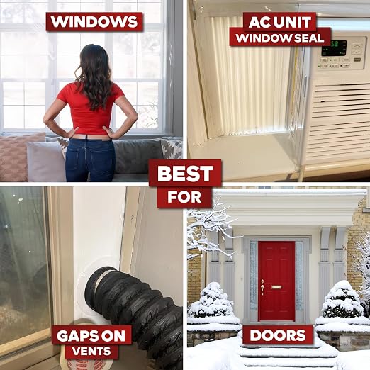 XFasten Window Sealing Tape for Winter 3” x 30 Yards RV Window Stripping for - Image 4