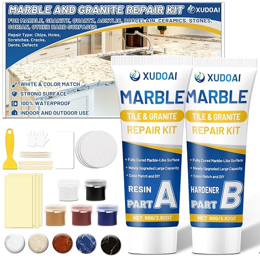 Marble and Granite Repair Kit, 160g/5.64oz Quartz Countertop Repair Kit - Image 9