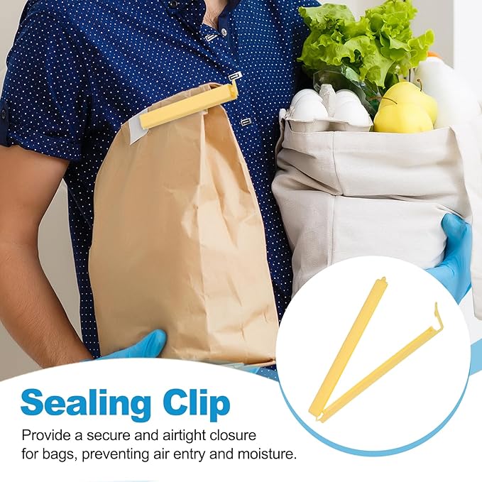 PATIKIL Sealing Clips 4.3 Inch, 10 Pack Reusable Plastic Bag Clip Clamp Sealer - Image 5
