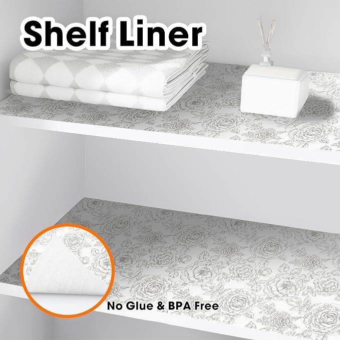 Drawer and Shelf Liners for Kitchen Cabinets Non-Adhesive Cabinet Liners Strong - Image 9