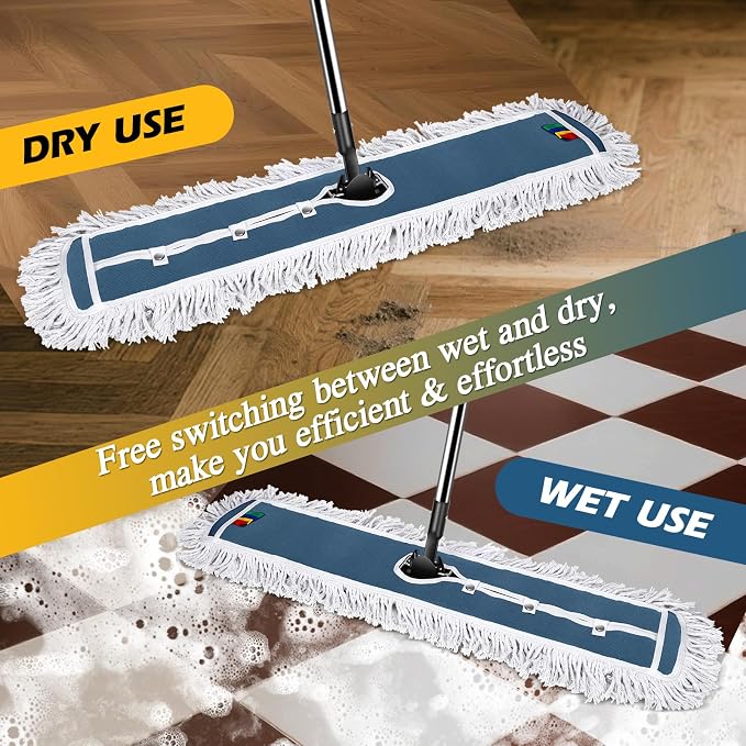 42" Commercial Mop, MASTERTOP Heavy Duty Dust Floor Mop - Image 5
