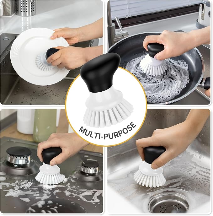 MR.SIGA Dish Scrub Brush, Palm Brush Dish Scrubber - Image 7