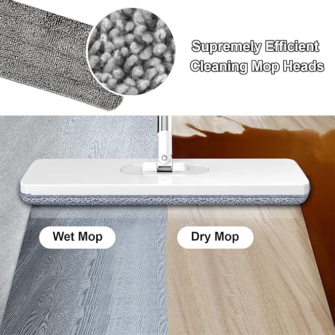 Replacement Mop Head Replacement Microfiber Mop Head Set of 2 per Pack - Image 7
