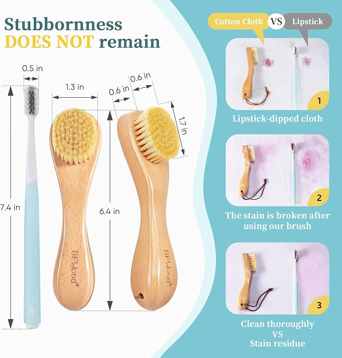 BFWood 2PCS Laundry Stain Brush - Image 2