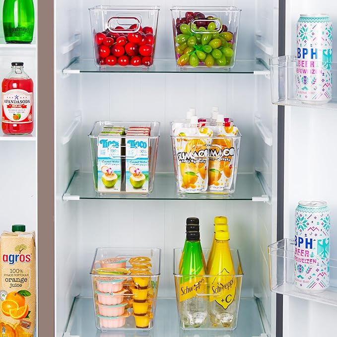 Vtopmart Clear Plastic Pantry Organizer Bins, Countertops, Freezer Organization - Image 4