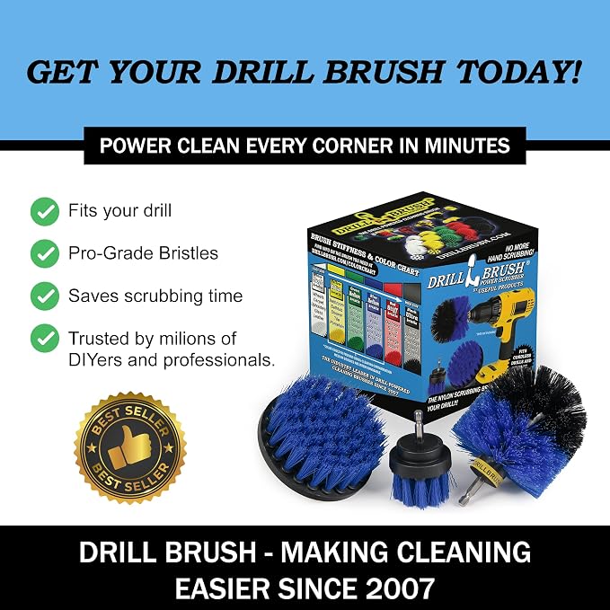 Drillbrush Boat Accessories – Kayak Cleaning Kit – Boat Cleaning Brush Kit – - Image 6