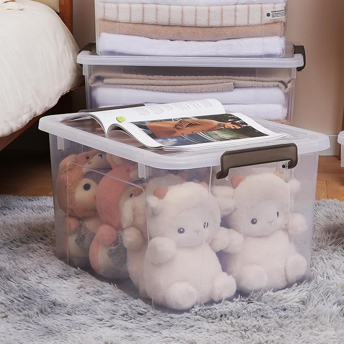 Citylife 6 Packs 69 QT Plastic Storage Bins - Image 2