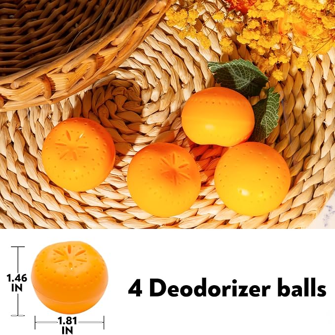 4 Pack Baking Soda Deodorizers, Shoe Deodorizer Balls, Air Freshener - Image 3