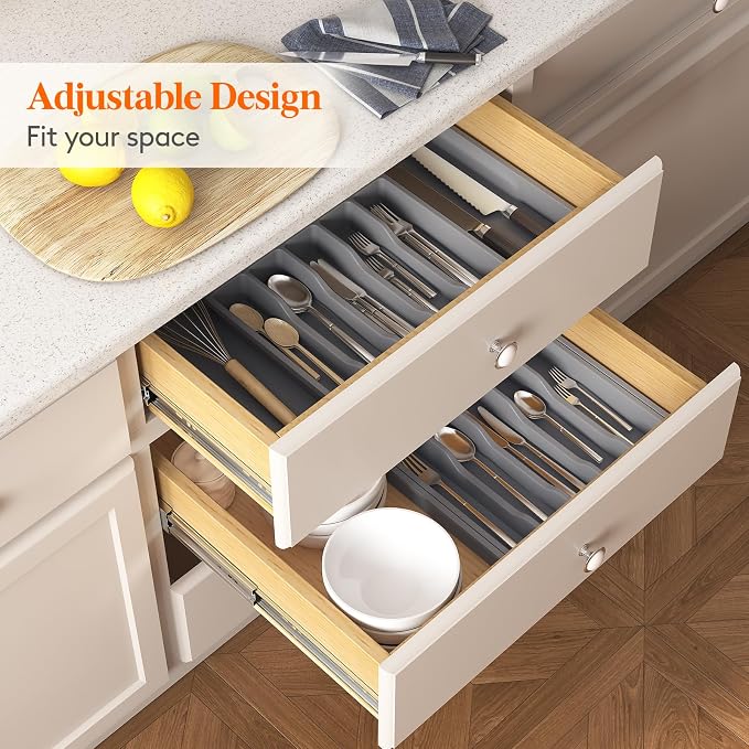 Lifewit Silverware Drawer Organizer and Utensil Organizer Set, Expandable - Image 8
