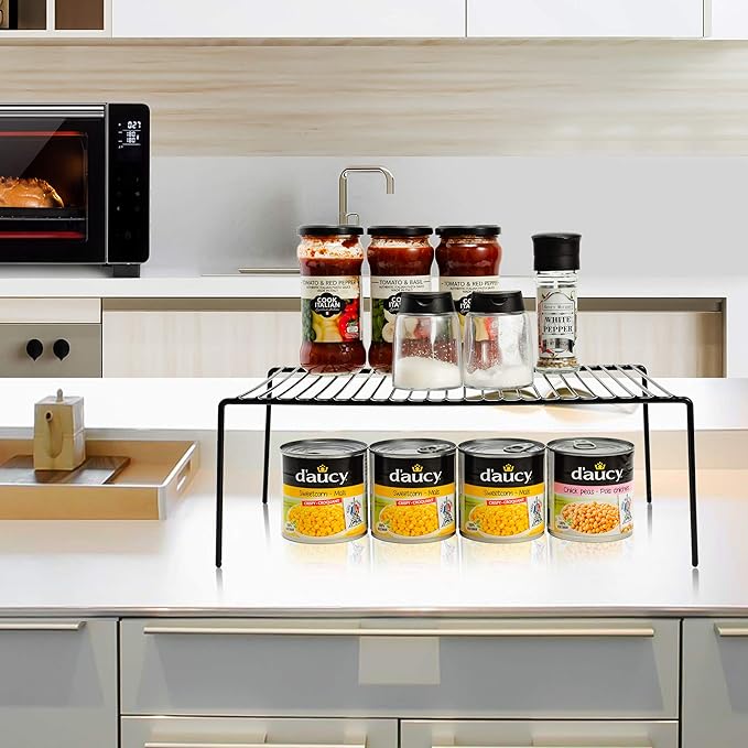 iPEGTOP 4-Pack 15.7 x 9.4 Inch Rustproof Metal Wire Kitchen Storage Shelves – - Image 2