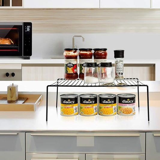 iPEGTOP 4-Pack 15.7 x 9.4 Inch Rustproof Metal Wire Kitchen Storage Shelves – - Image 2
