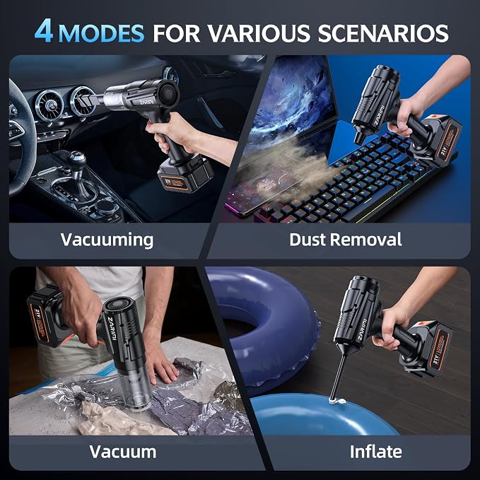 Cordless Handheld Car Vacuum Cleaner, 000Pa High-Power Rechargeable Dust Buster - Image 5