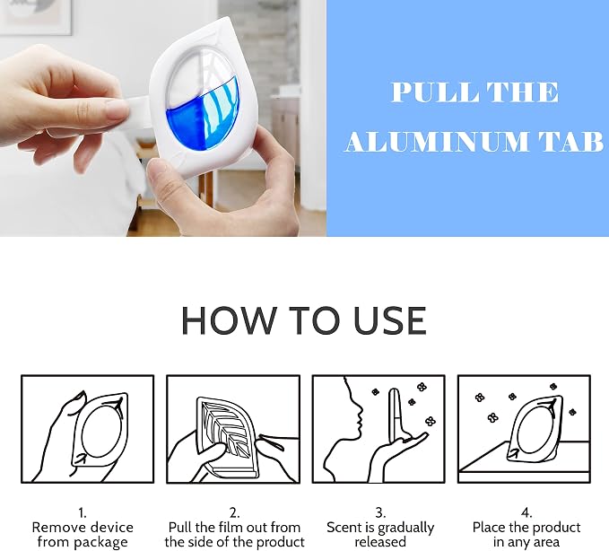 Air Freshener for Home, 4 Pack, Fresh Scent, Odor Eliminator for Small Area - Image 5