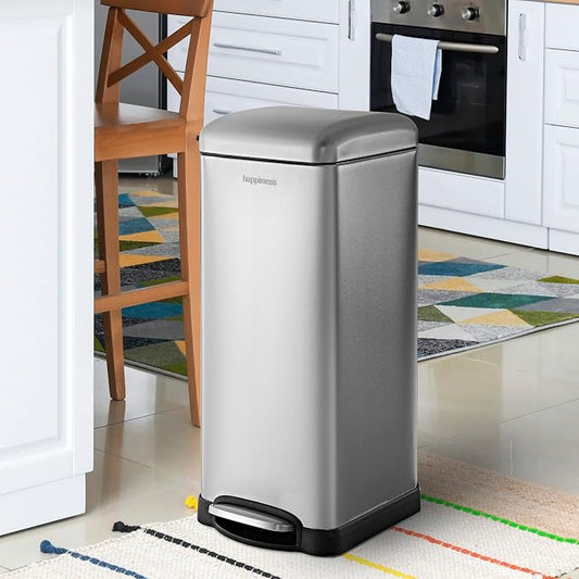 happimess HPM1007D Betty Retro 8-Gallon Step-Open Trash Can - Image 2
