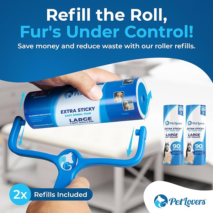 PetLovers 6.3" Large Lint Roller - Image 6