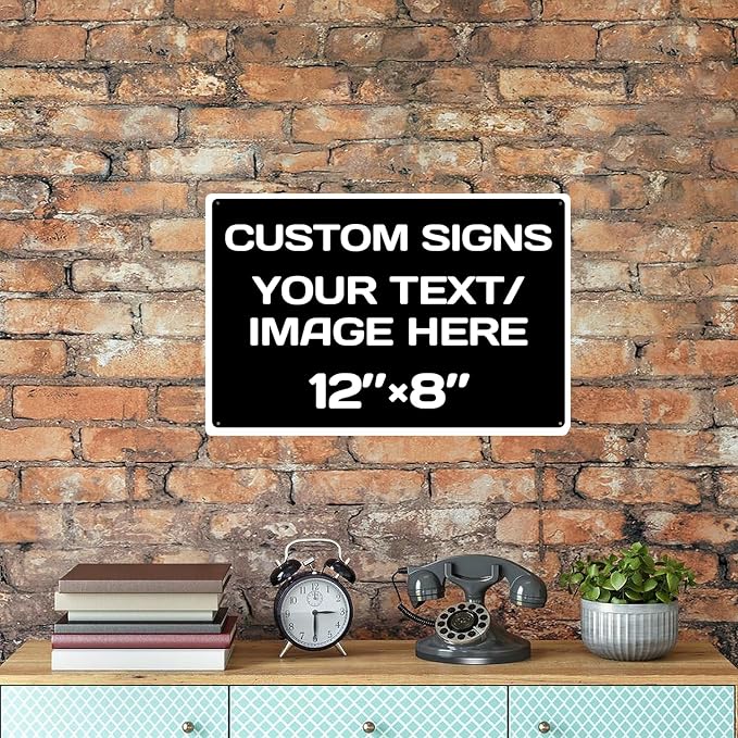 customizable sign, Aluminum Weatherproof Metal Sign Multiple Sizes Custom - Image 7