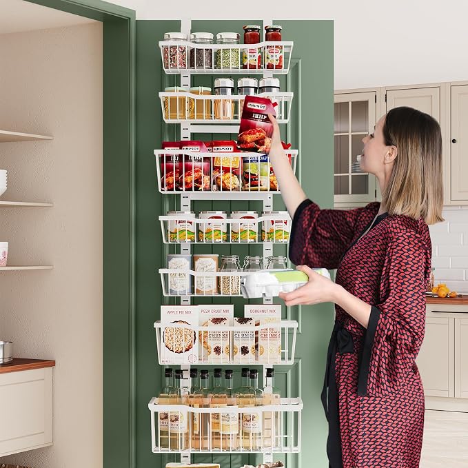 Over The Door Organizer，8-Tier Over The Door Pantry Organizer - Image 7