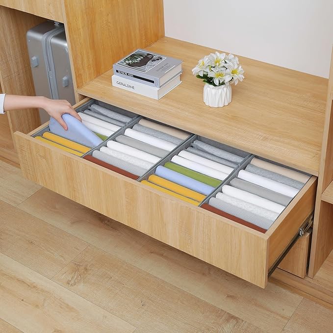 Qozary 4 Pack Drawer Organizers - Image 5