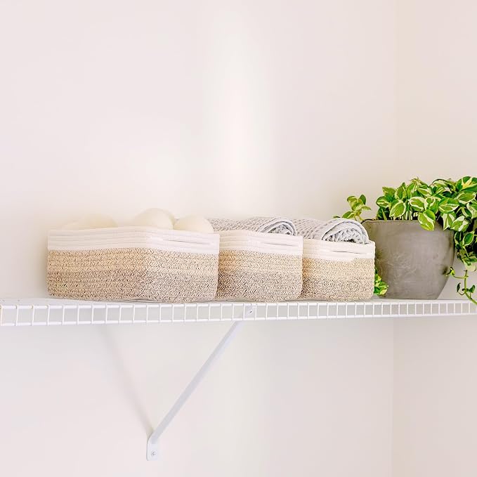 NaturalCozy 11.8"x8"x4.5” Storage Baskets - Image 8