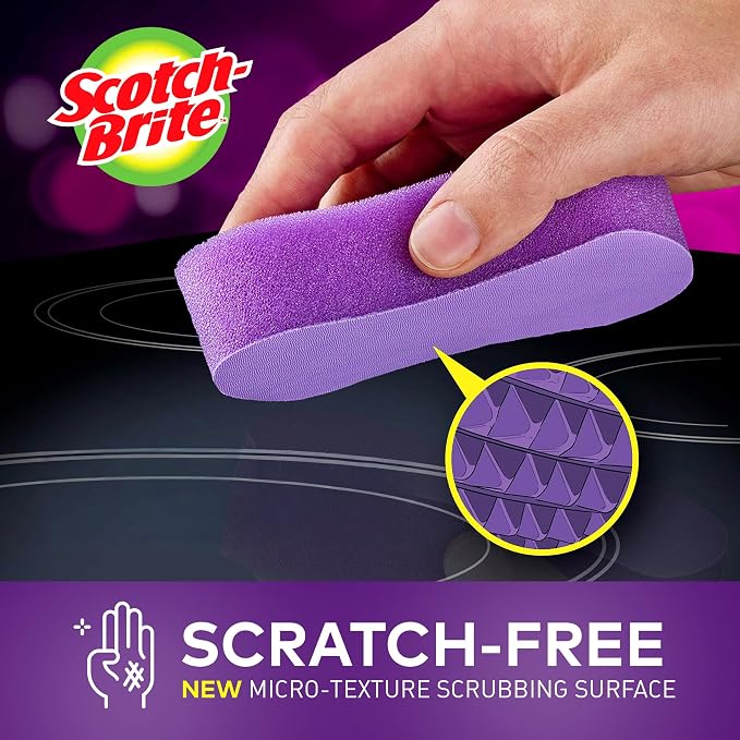 Scotch-Brite Glass Cooktop Pads, Scratch-Free & Non-Abrasive Scrubbers - Image 7