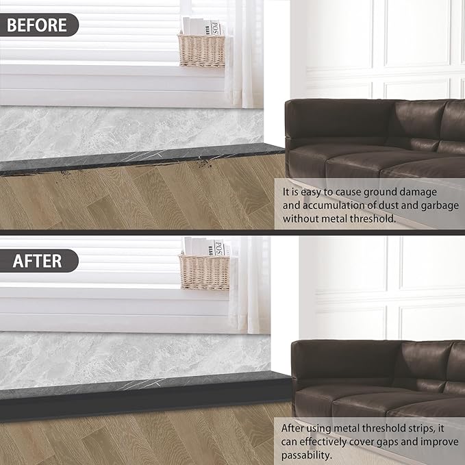 Gaahing Aluminum Floor Transition Threshold Strip, Bridge The Height Gap - Image 3