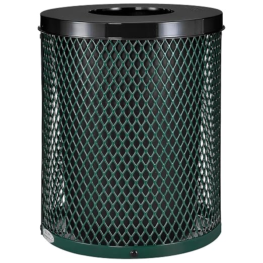 Global Industrial Outdoor Diamond Steel Trash Can by GlobalIndustrial