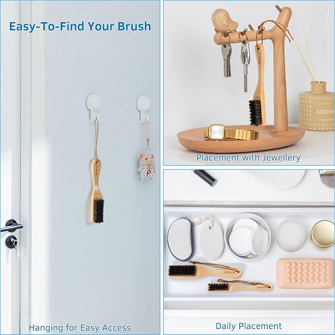 BFWood Horsehair Silver Brush - Image 7
