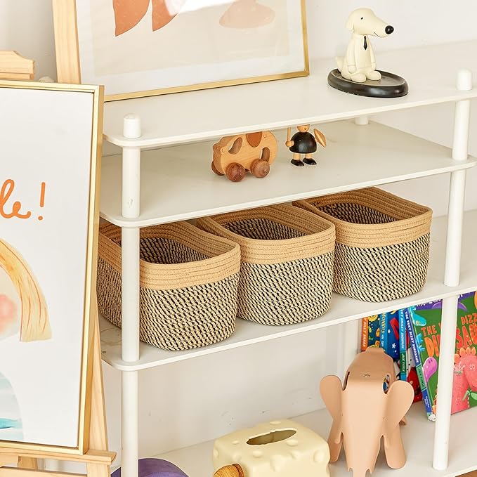 Small Cotton Rope Basket – Storage Bin - Image 6