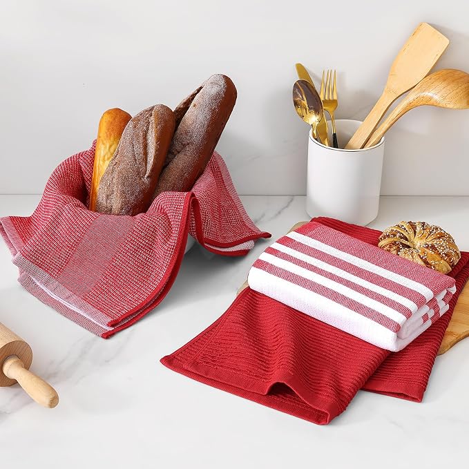 Homaxy Premium Kitchen Towels, Large Cotton 380 GSM Kitchen Hand Towels - Image 6