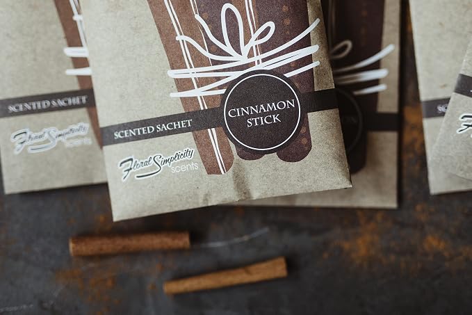 Simplicity Scents Cinnamon Stick Scented Sachets Pack of 6, Fall & Winter - Image 7