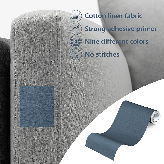 Fabric Repair Patches, Linen Repair Tape Self-Adhesive Fabric Patches Durable - Image 4