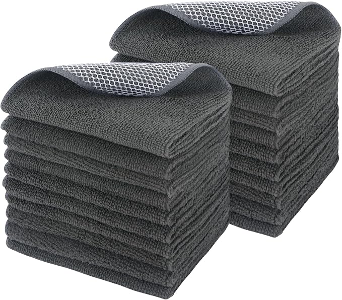 SINLAND Microfiber Dish Cloth Kitchen Washcloth Best Kitchen Cloths Cleaning by SINLAND