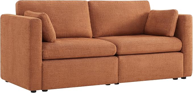 CHITA Small Modular Sectional Fabric Sofa Set, Extra Comfty Loveseat Cloud Couch - Image 3
